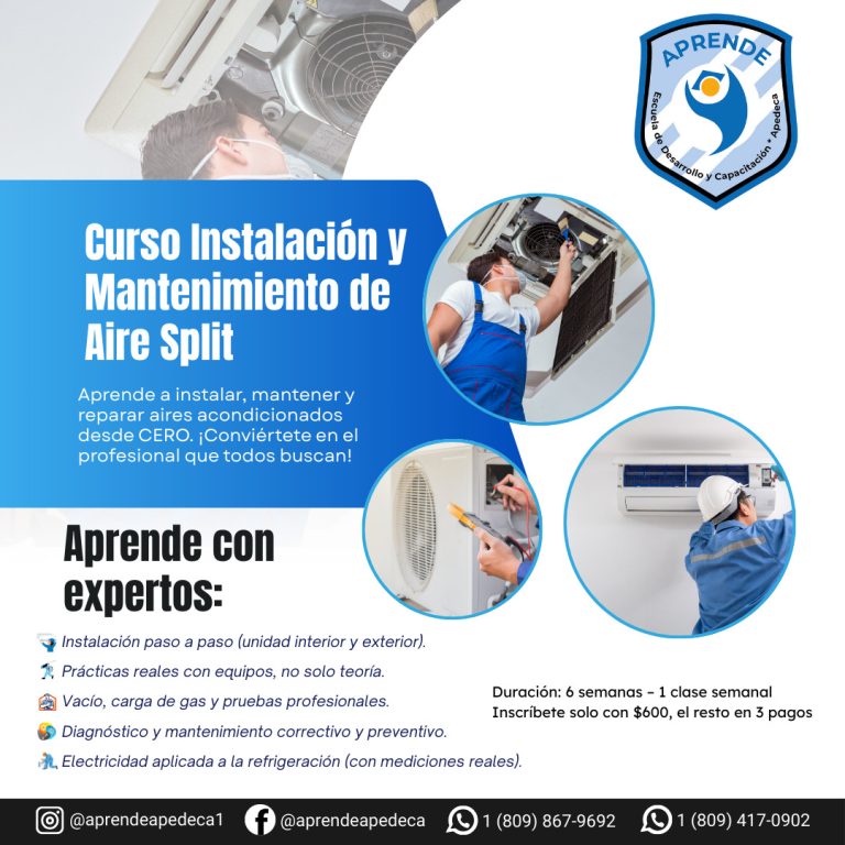 Instalación y Mantenimiento de Aire Acondicionado Split
